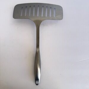 Vintage Spatula Stainless Steel 18/10 S/S Fish Flipper Slotted 14" x 8.5x 3.8"